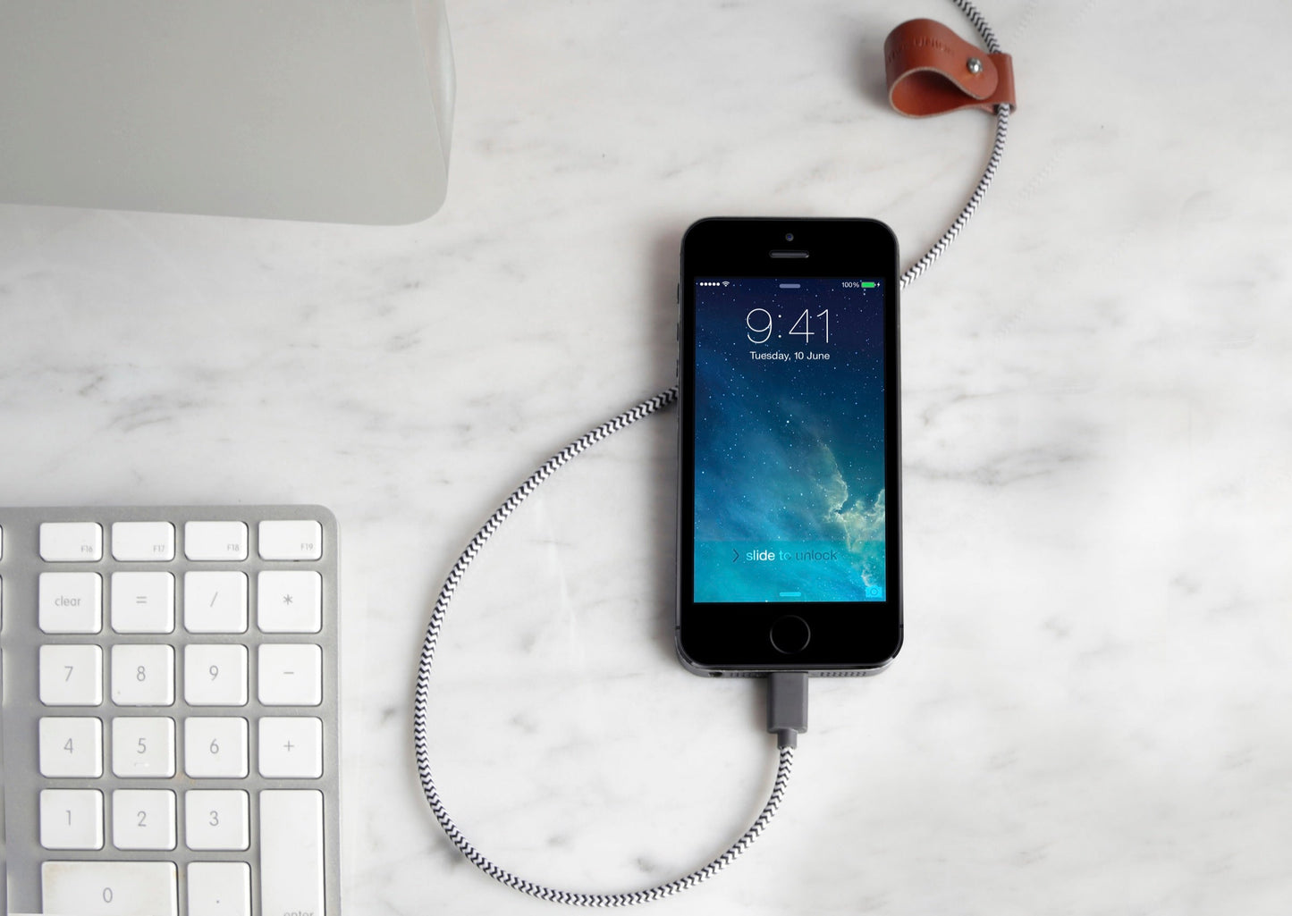 Native Union 3m USB-A til Lightning Belt Ladekabel - Zebra