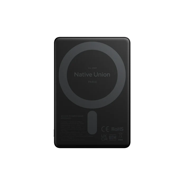 Native Union 5000 mAh Magnetisk Strømbank - Black