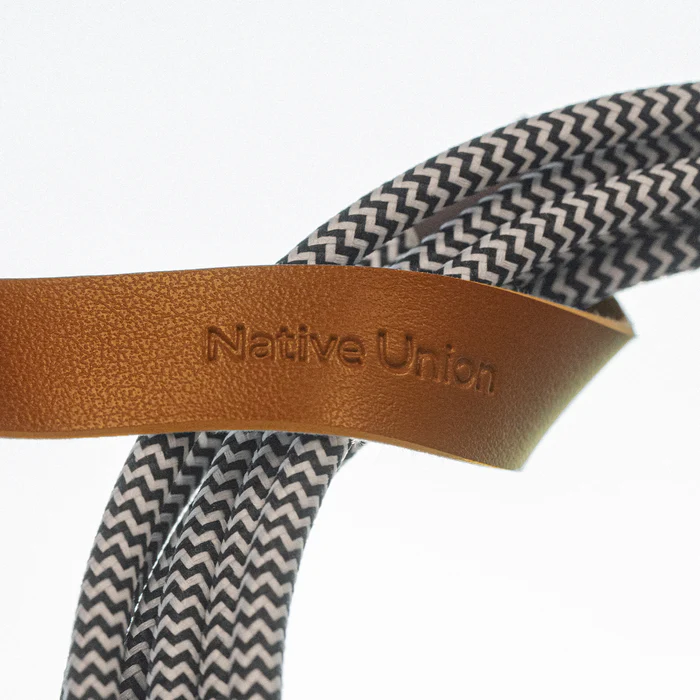 Native Union Belt USB-C til USB-C 3m Ladekabel 100W - Zebra