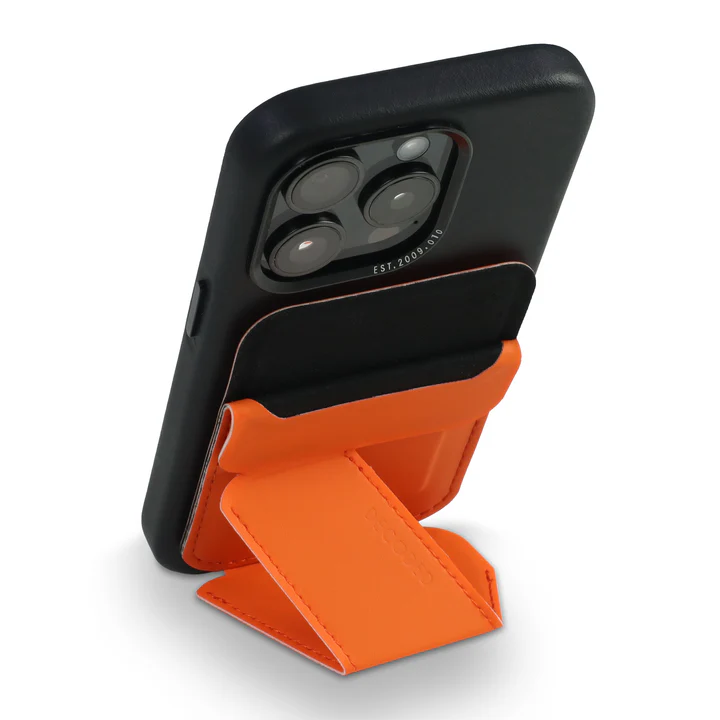 Decoded MagSafe Silikon Kortholder/Stand - Apricot