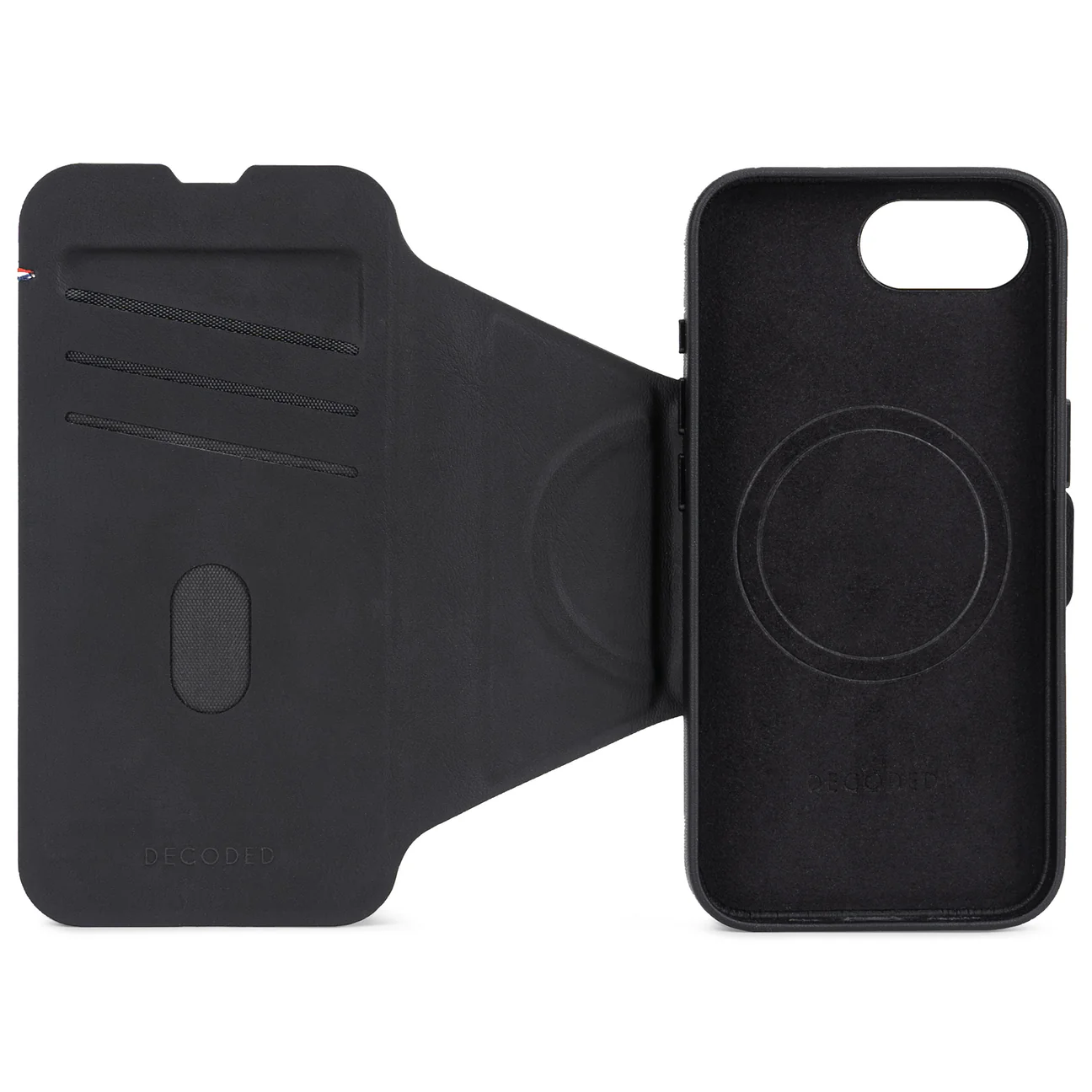 Decoded Detachable Wallet Silikonetui til iPhone 16e - Svart