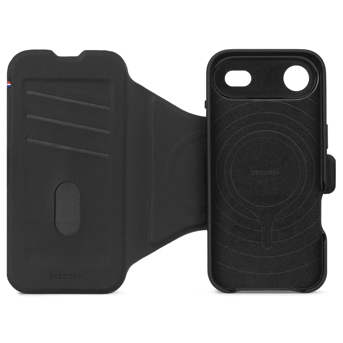Decoded Lommebokdeksel i silikon med MagSafe til iPhone Air - Phantom Black