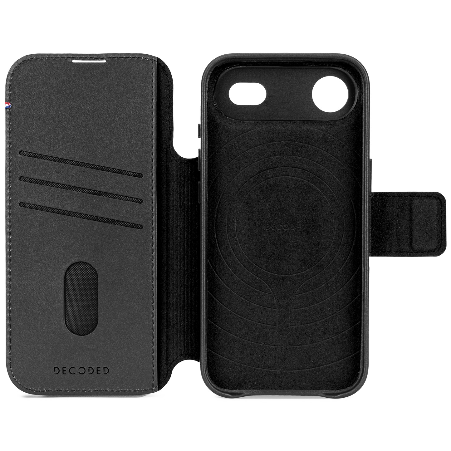 Decoded Detachable Wallet MagSafe Skinnetui til iPhone Air - Svart