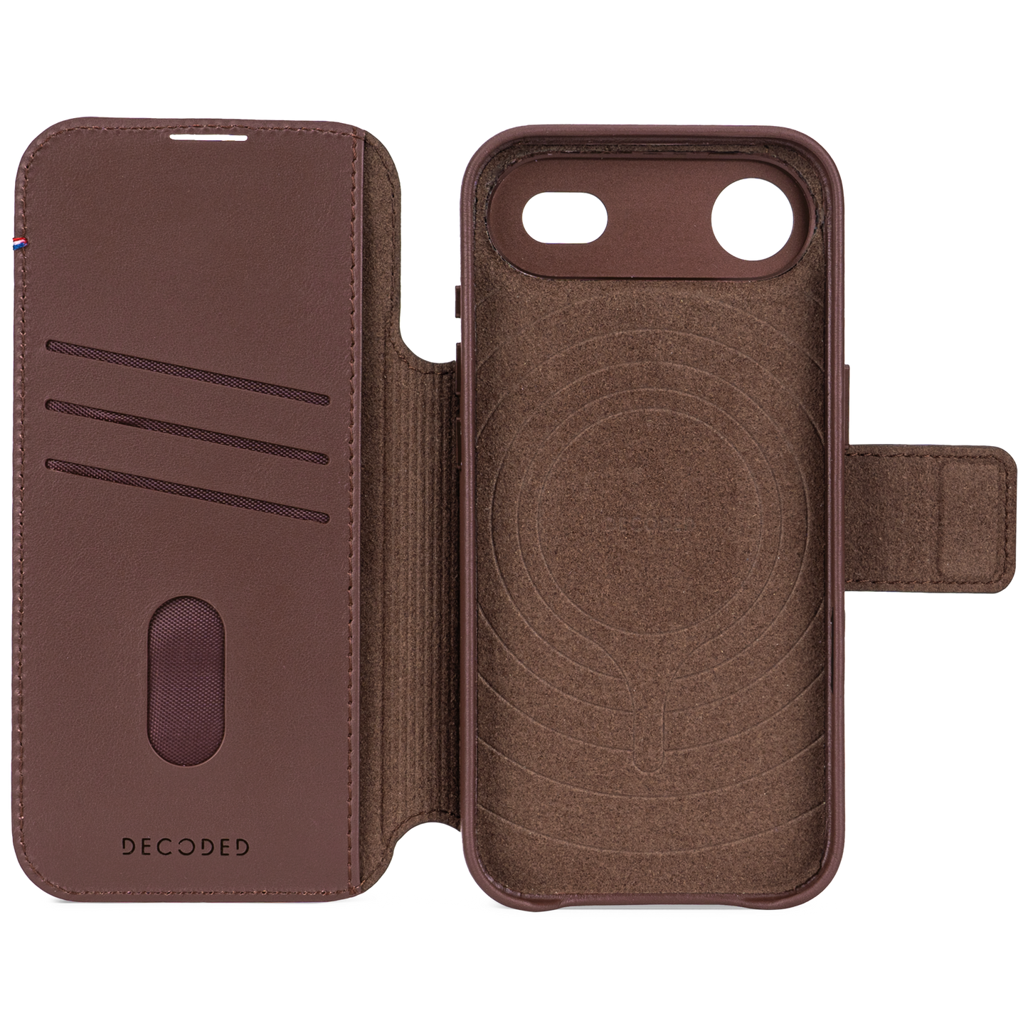 Decoded Detachable Wallet MagSafe Skinnetui til iPhone Air - Brun