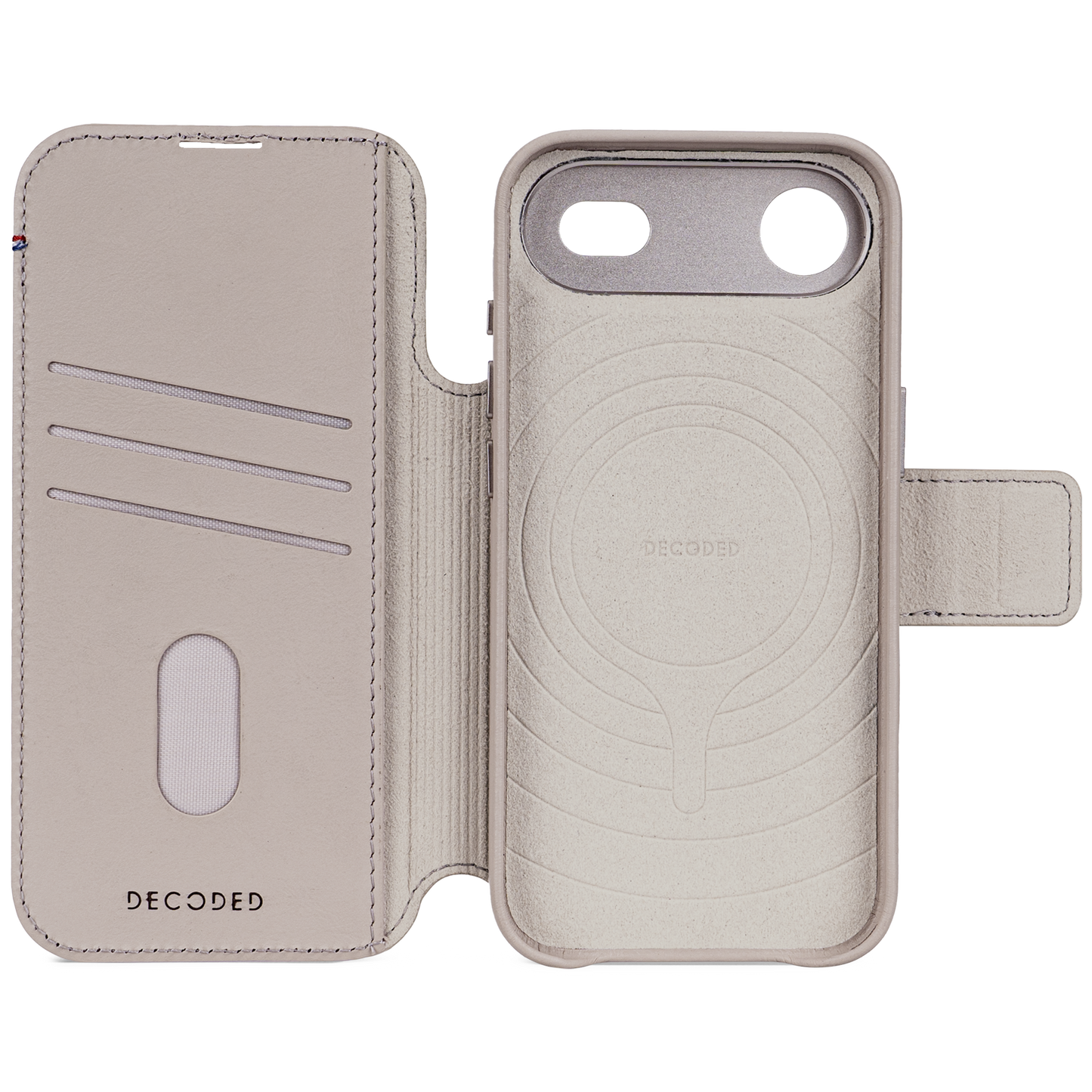 Decoded Detachable Wallet MagSafe Skinnetui til iPhone Air - Clay
