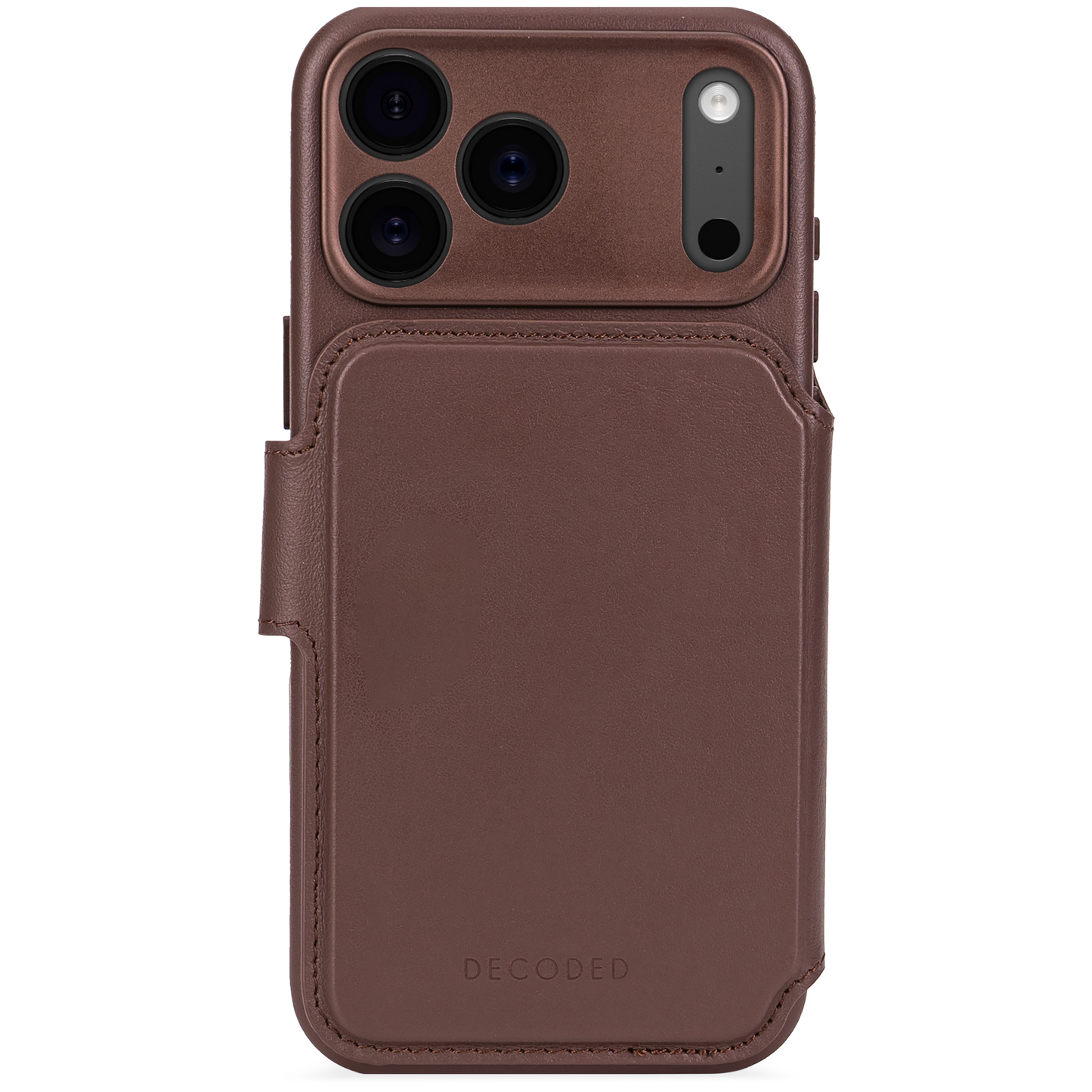 Decoded Detachable Wallet MagSafe Skinnetui til iPhone 17 Pro - Brun