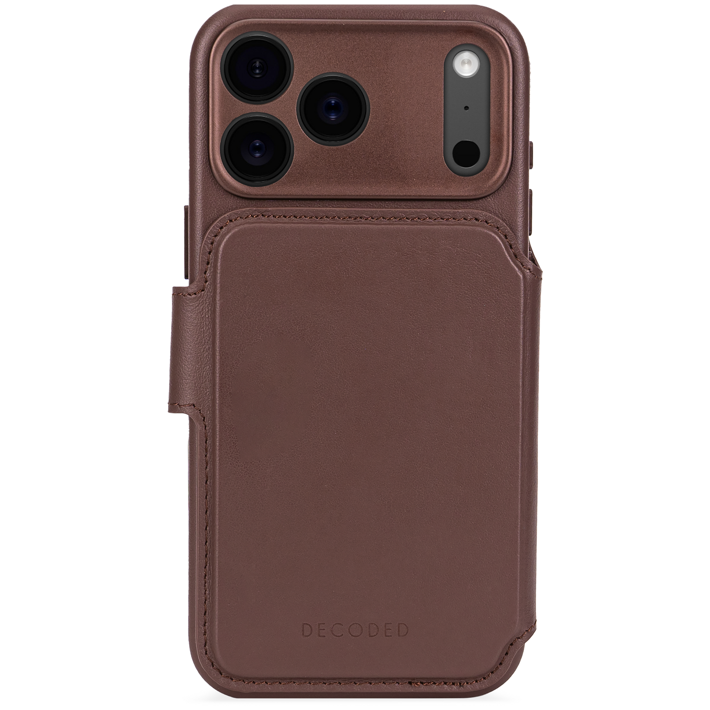 Decoded Detachable Wallet MagSafe Skinnetui til iPhone 17 Pro Max - Brun