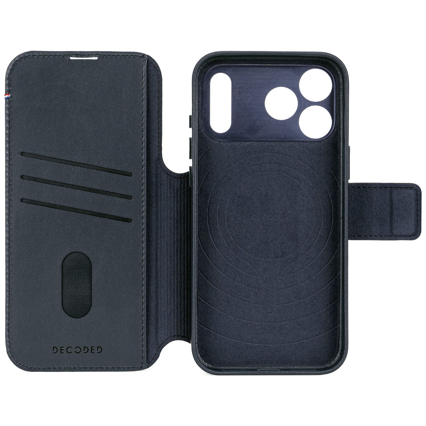 Decoded Detachable Wallet MagSafe Skinnetui til iPhone 17 Pro Max - Navy