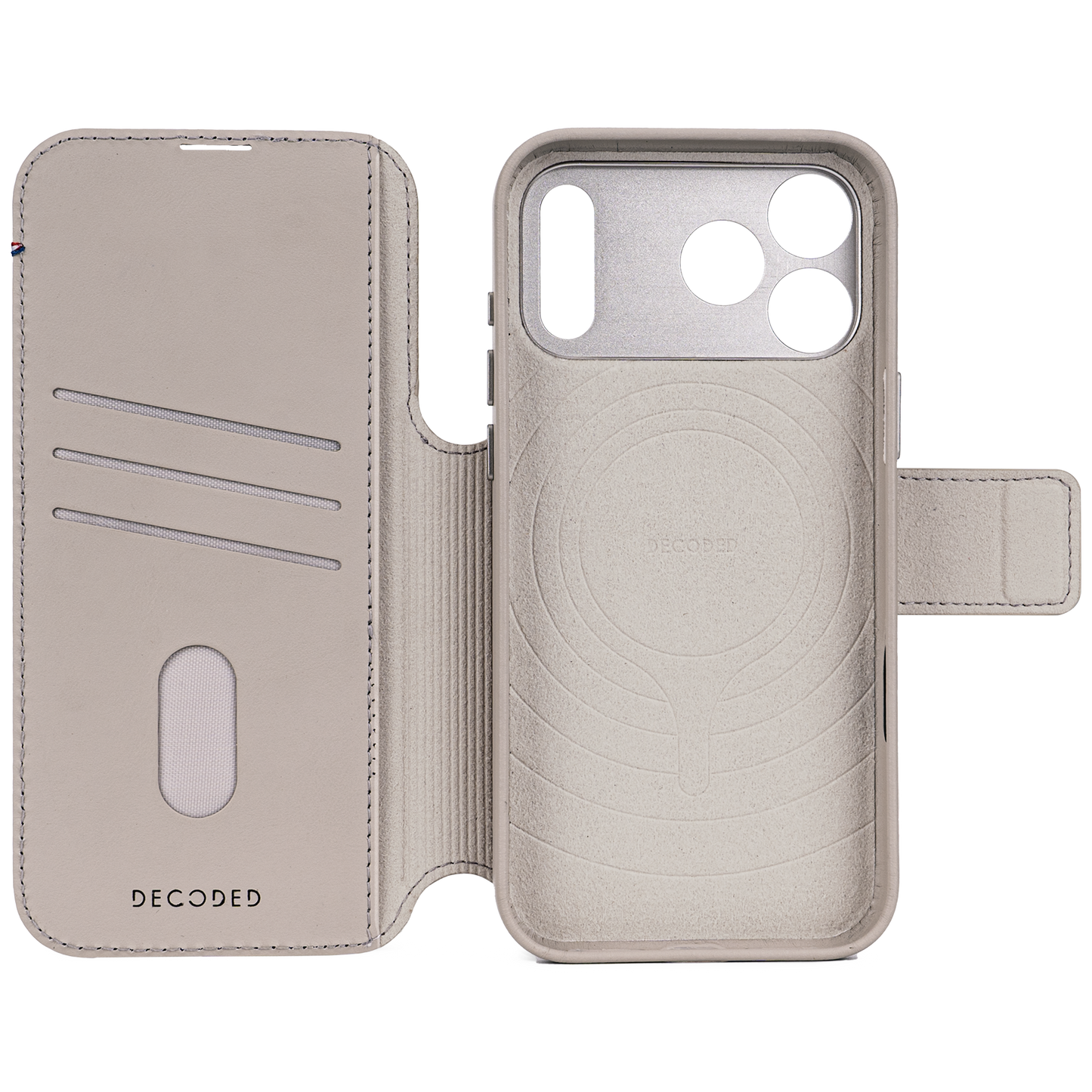 Decoded Detachable Wallet MagSafe Skinnetui til iPhone 17 Pro Max - Clay
