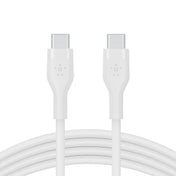 Belkin 1m USB-C til USB-C Silikon Ladekabel - Hvit