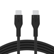 Belkin 2m USB-C til USB-C Silikon Ladekabel - Svart