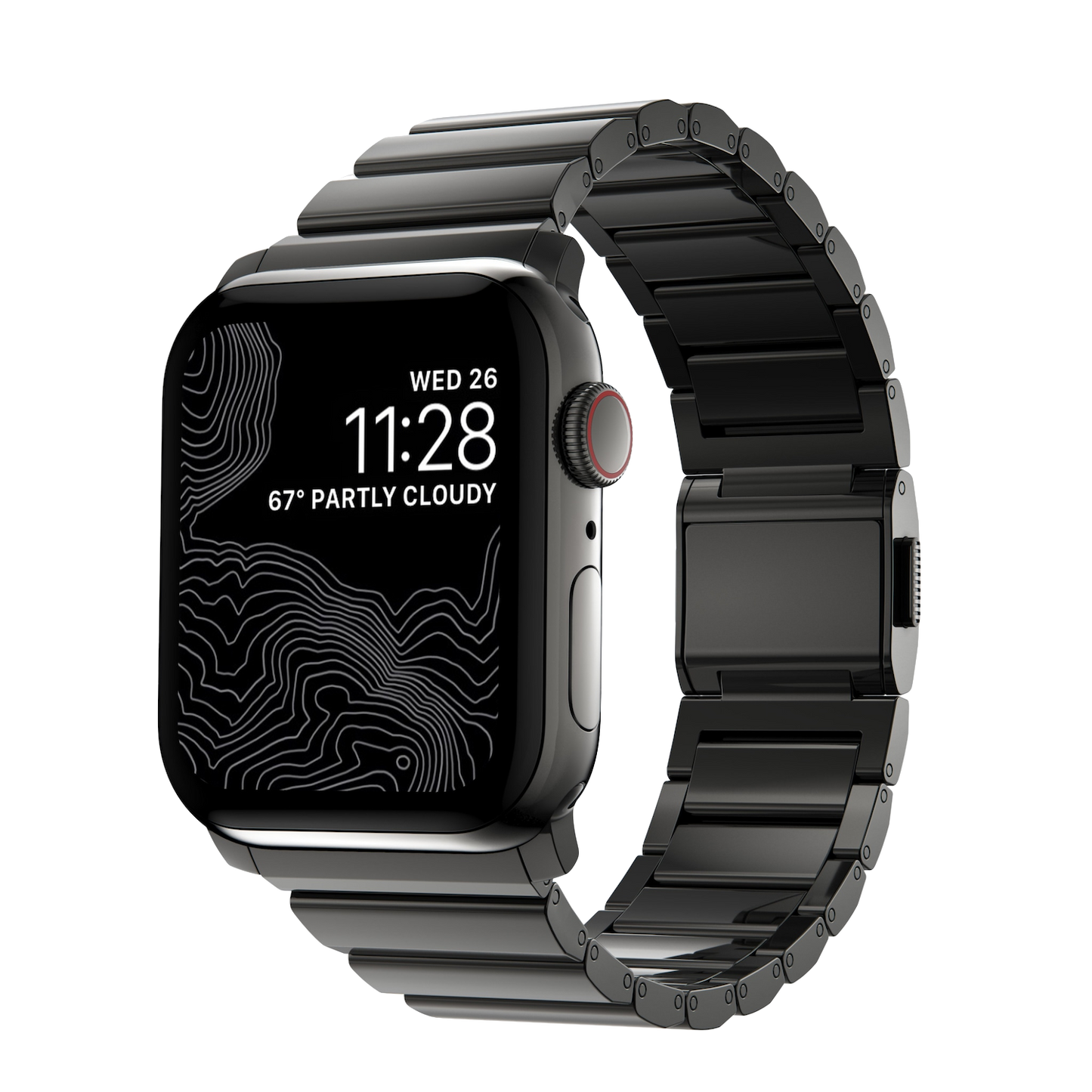 Nomad 49/46 mm Rustfritt stål reim V2 - Grafitt