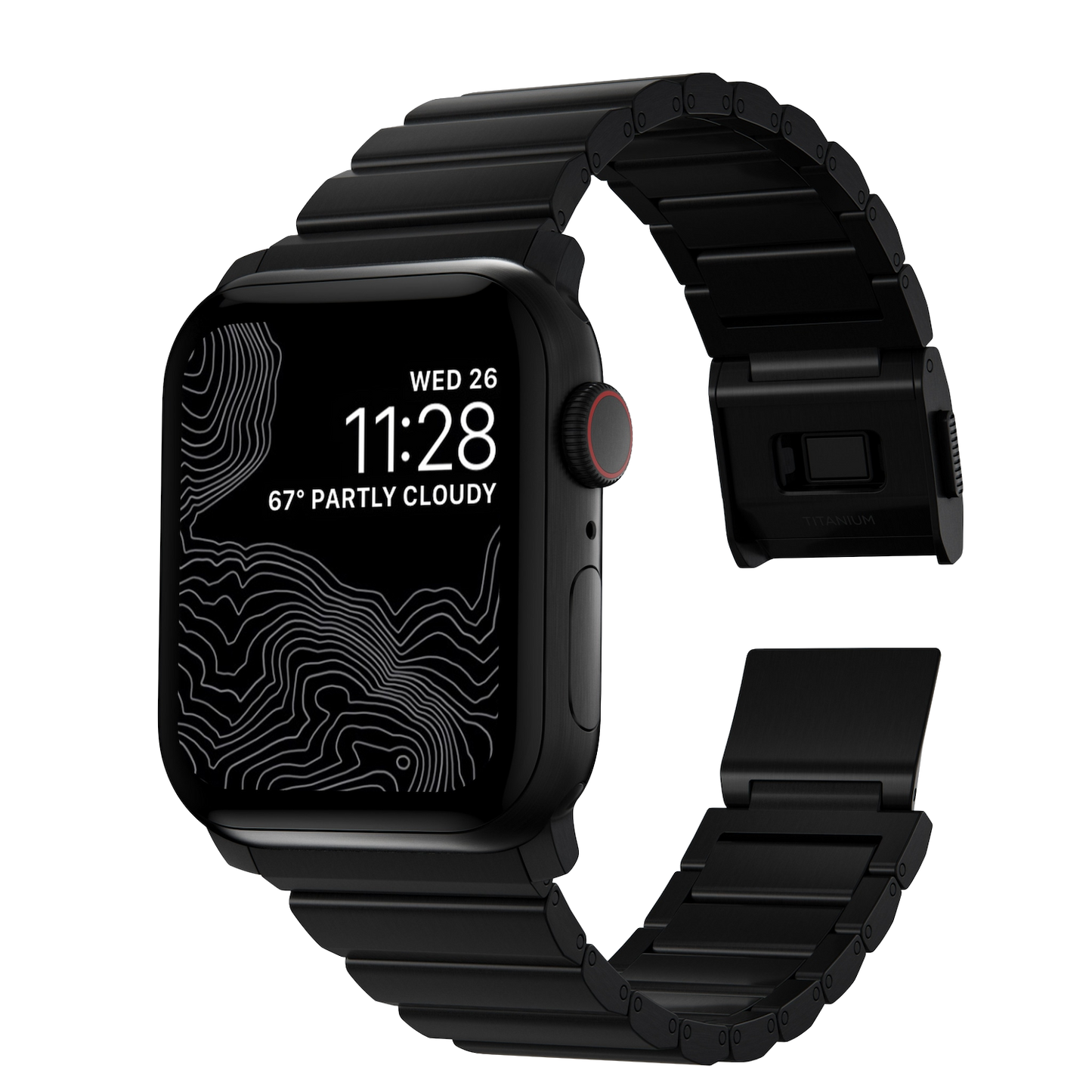 Nomad 49/46 mm Titanium reim V2 - Svart