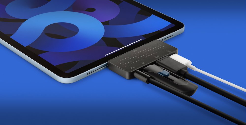 Twelve South StayGo mini USB-C Hub - Svart