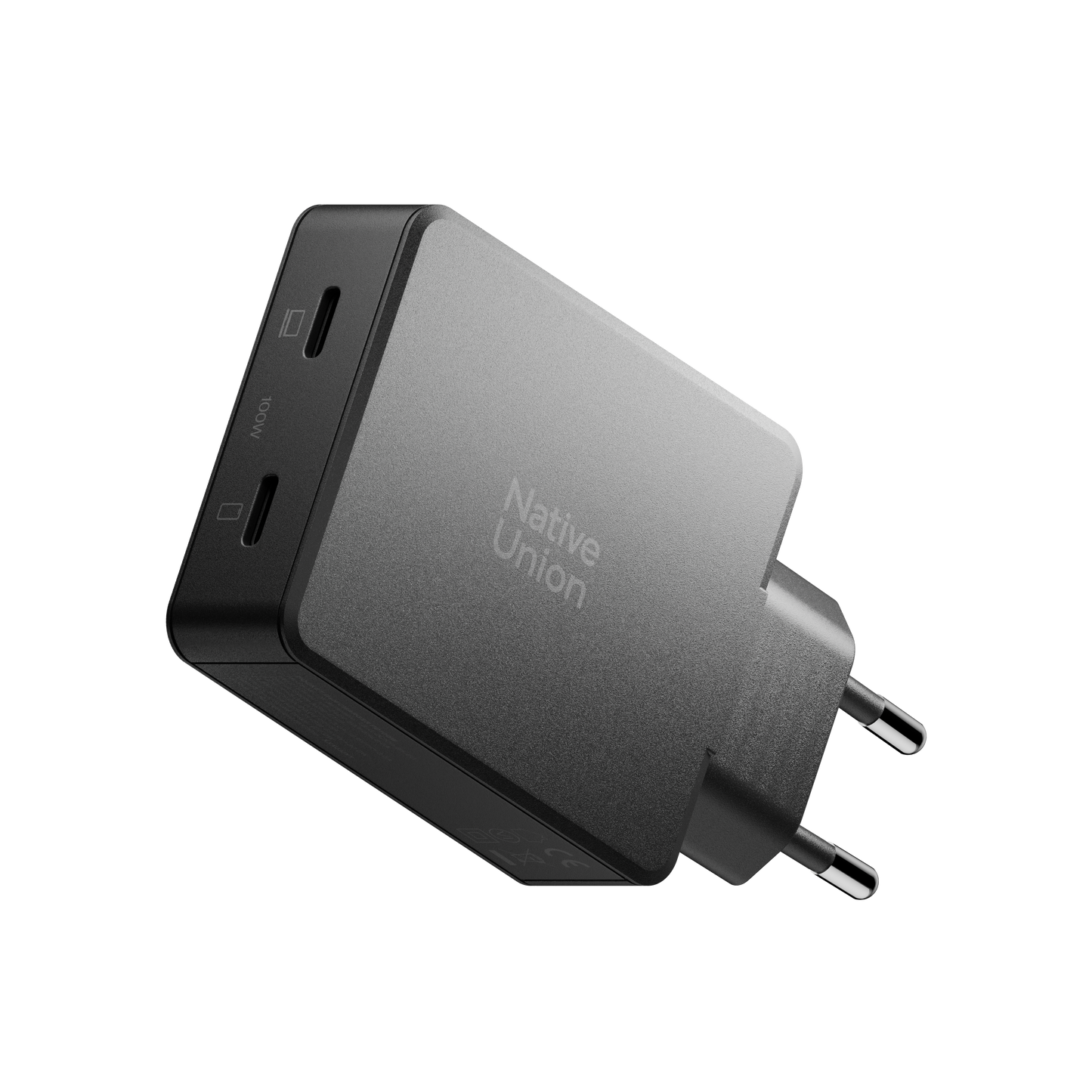Native Union 100W GaN Vegglader med to porter - Svart