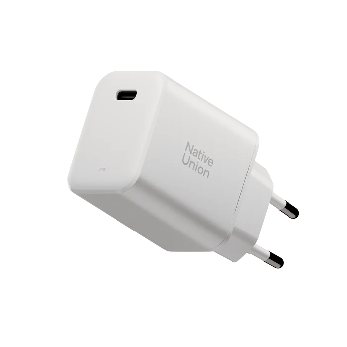 Native Union 45W USB-C GaN Vegglader - Hvit