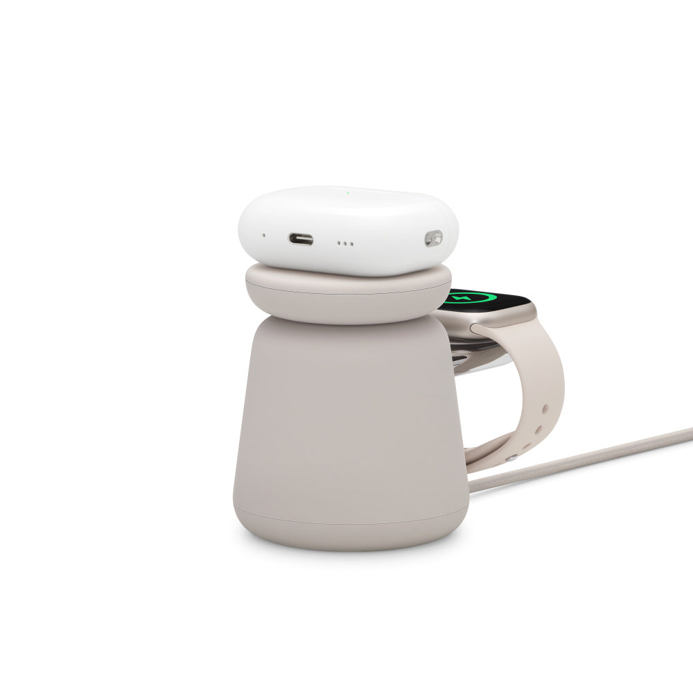 Belkin BOOST↑CHARGE™ Pro 2-i-1 MagSafe Ladestativ - Sand