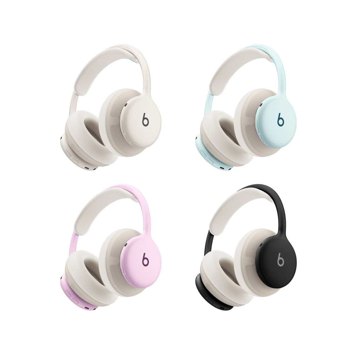 Beats 360 Cushion Kit – UltraPlush-øreputer og -polstring til hodebøyle i porselenshvit
