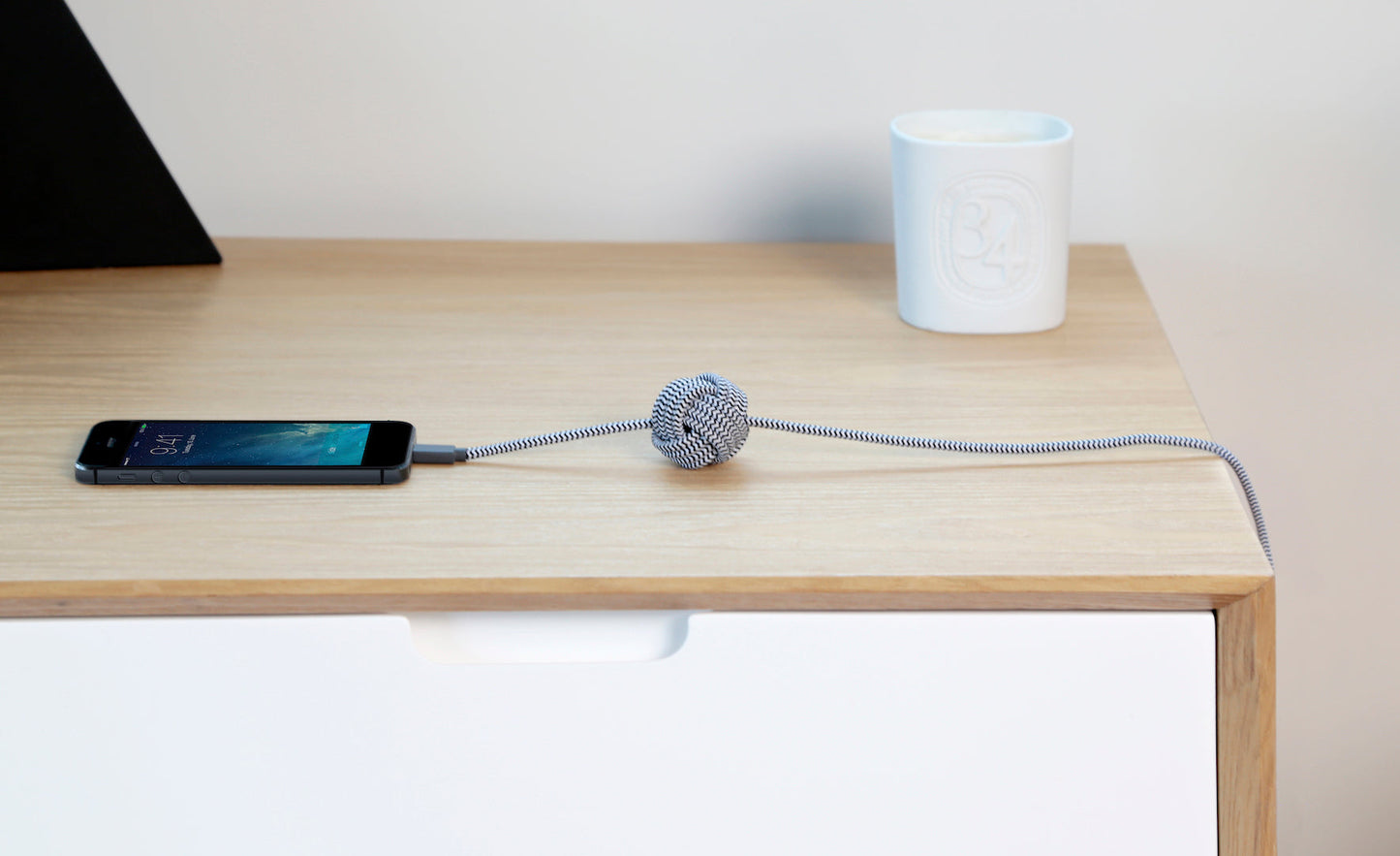 Native Union 3m USB-A til Lightning Night Ladekabel - Zebra