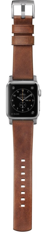 Nomad 49/46 mm moderne skinnrem med blank spenne - Brun