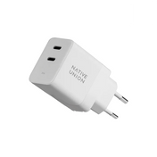 Native Union 35W Duo USB-C GaN Vegglader - Hvit