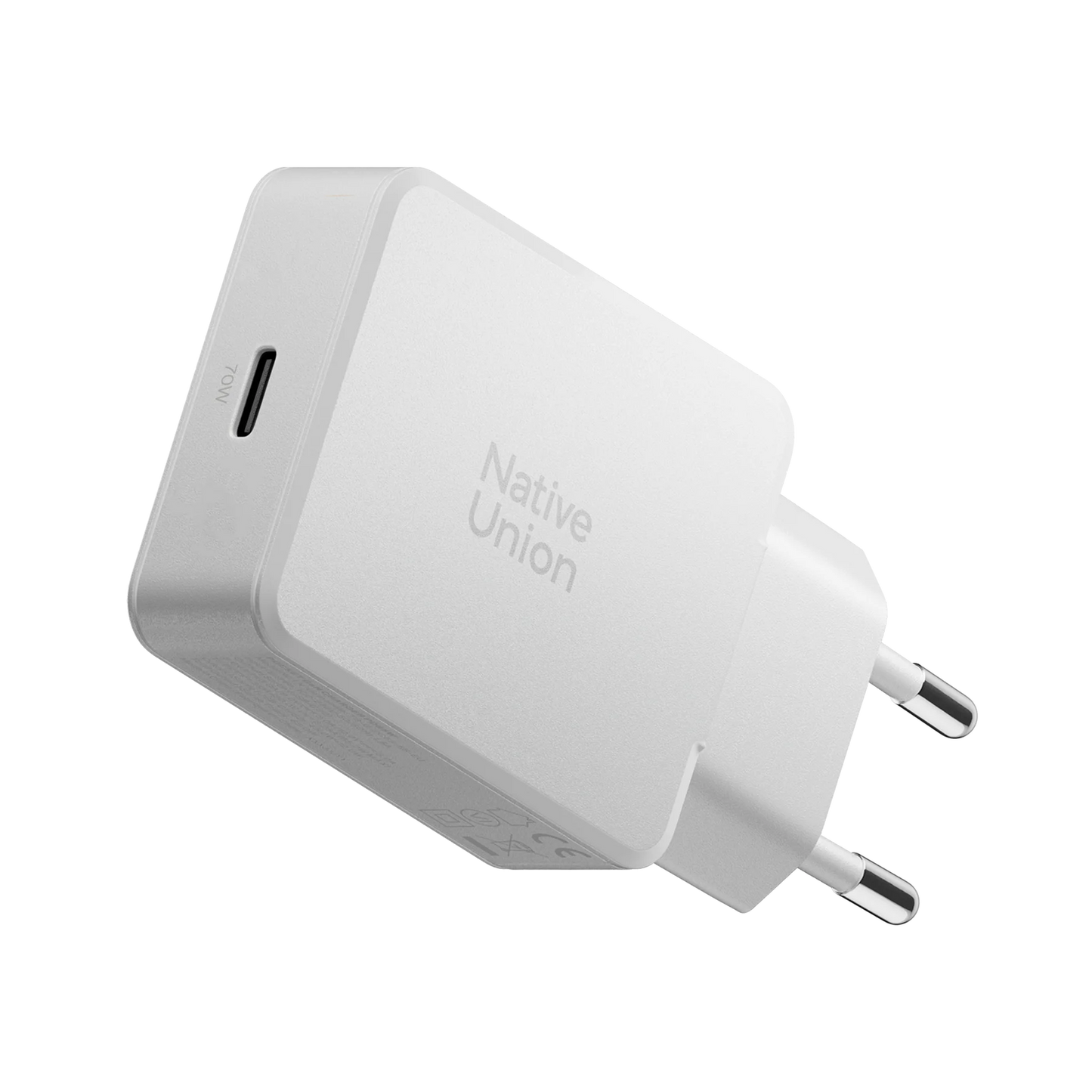 Native Union 70W USB-C GaN Vegglader - Hvit