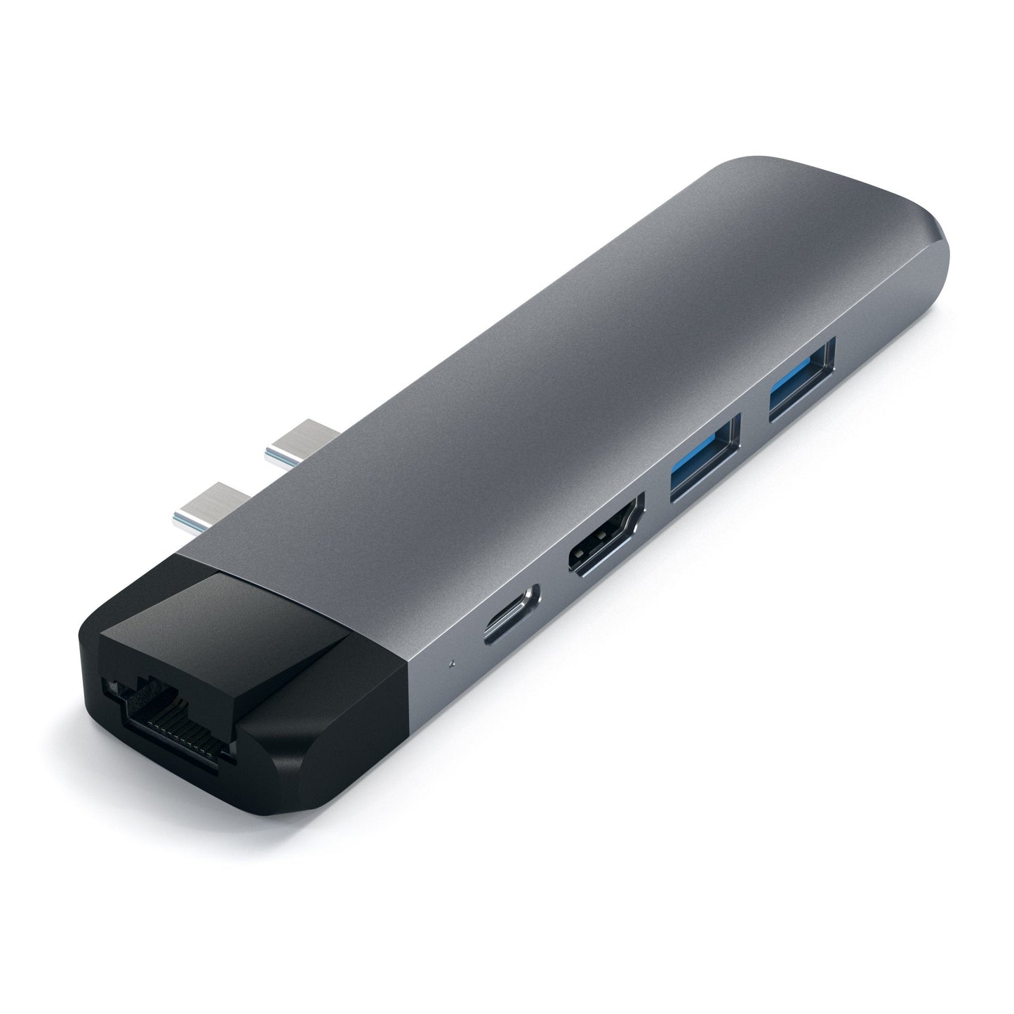 Satechi USB-C Pro Hub med Ethernet - Stellargrå