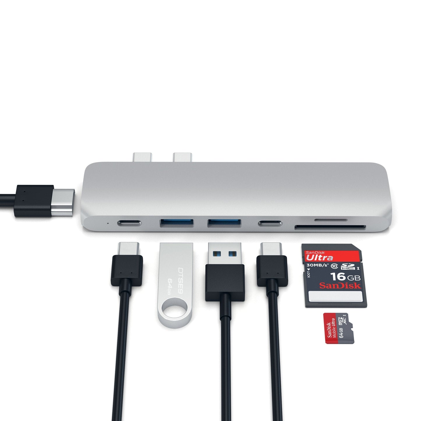Satechi USB-C Pro Hub - Sølv