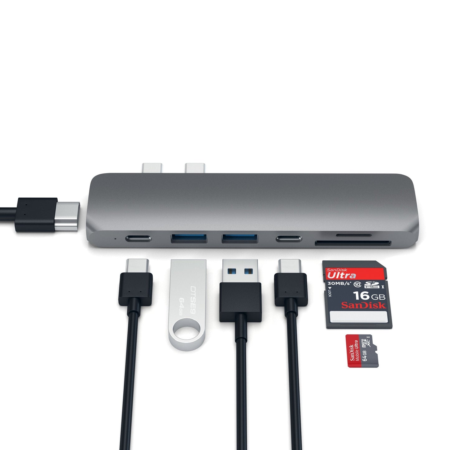 Satechi USB-C Pro Hub - Stellargrå