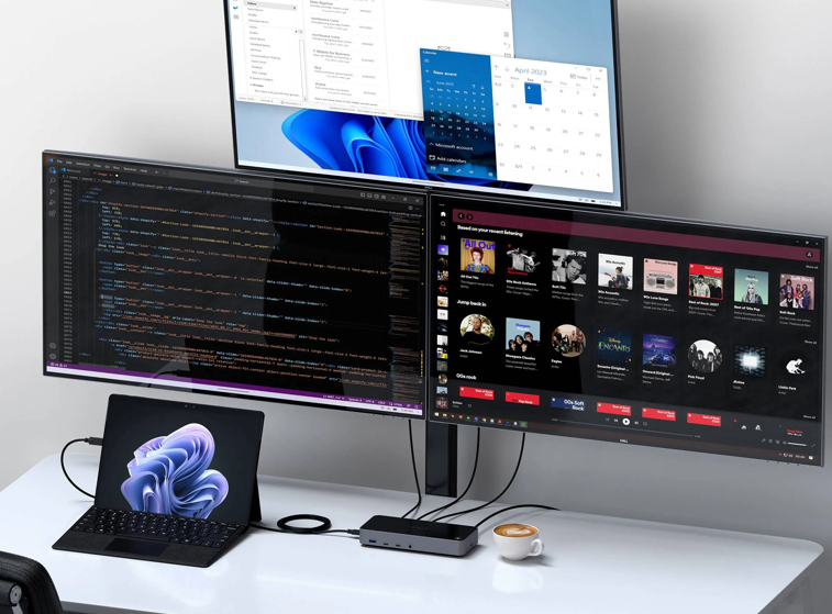 Satechi Triple 4K Display Dockingstasjon