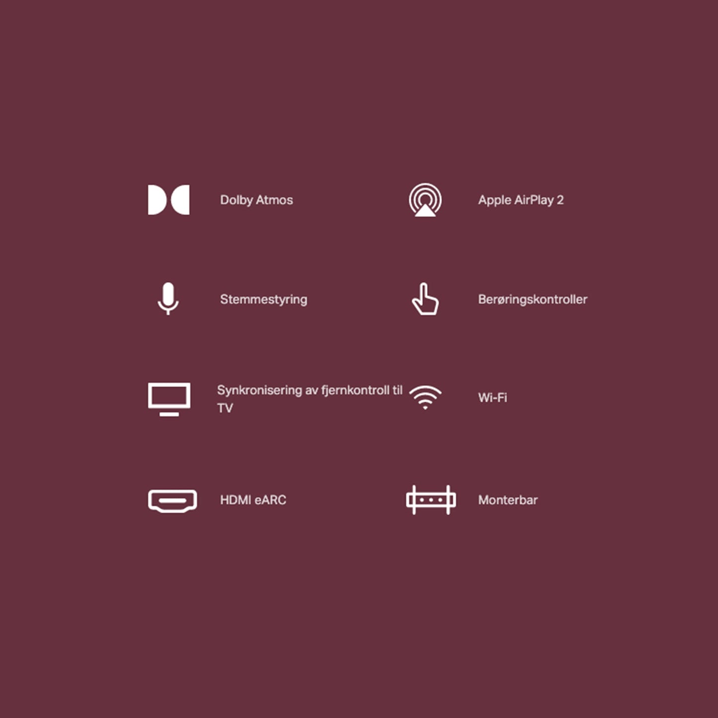 Sonos Beam - Hvit (Gen. 2)