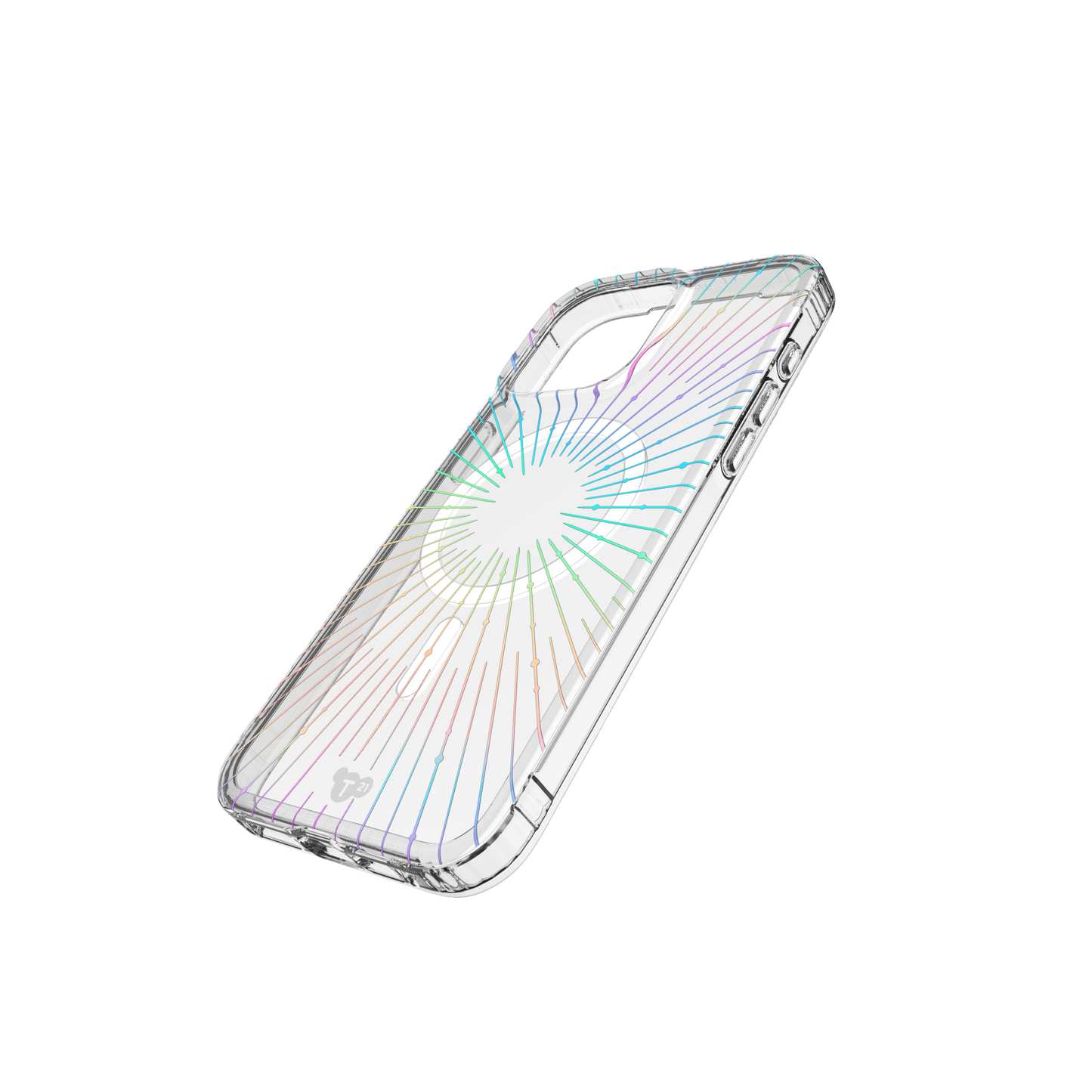 Tech21 Evo Clear Sparkle MagSafe Deksel til iPhone 15 Pro Max