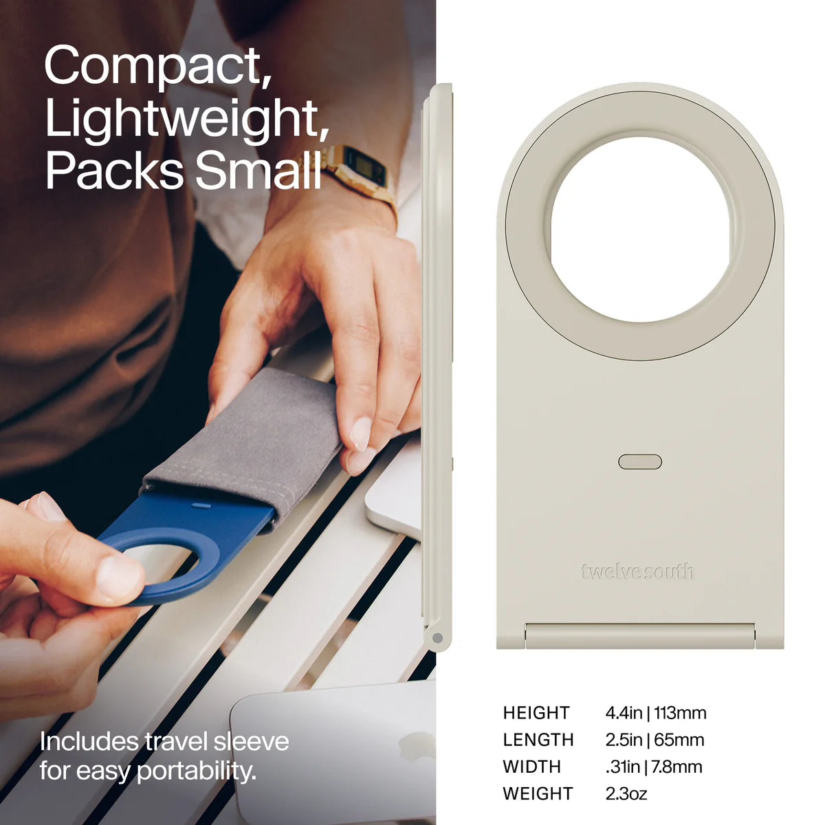 Twelve South Curve Nano Stativ til iPhone - Slate