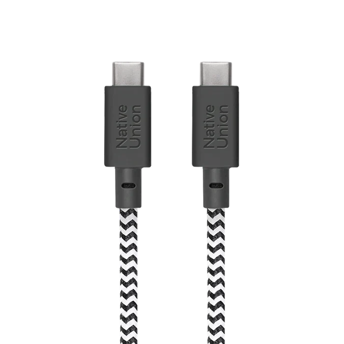 Native Union Belt USB-C til USB-C 3m Ladekabel 100W - Zebra