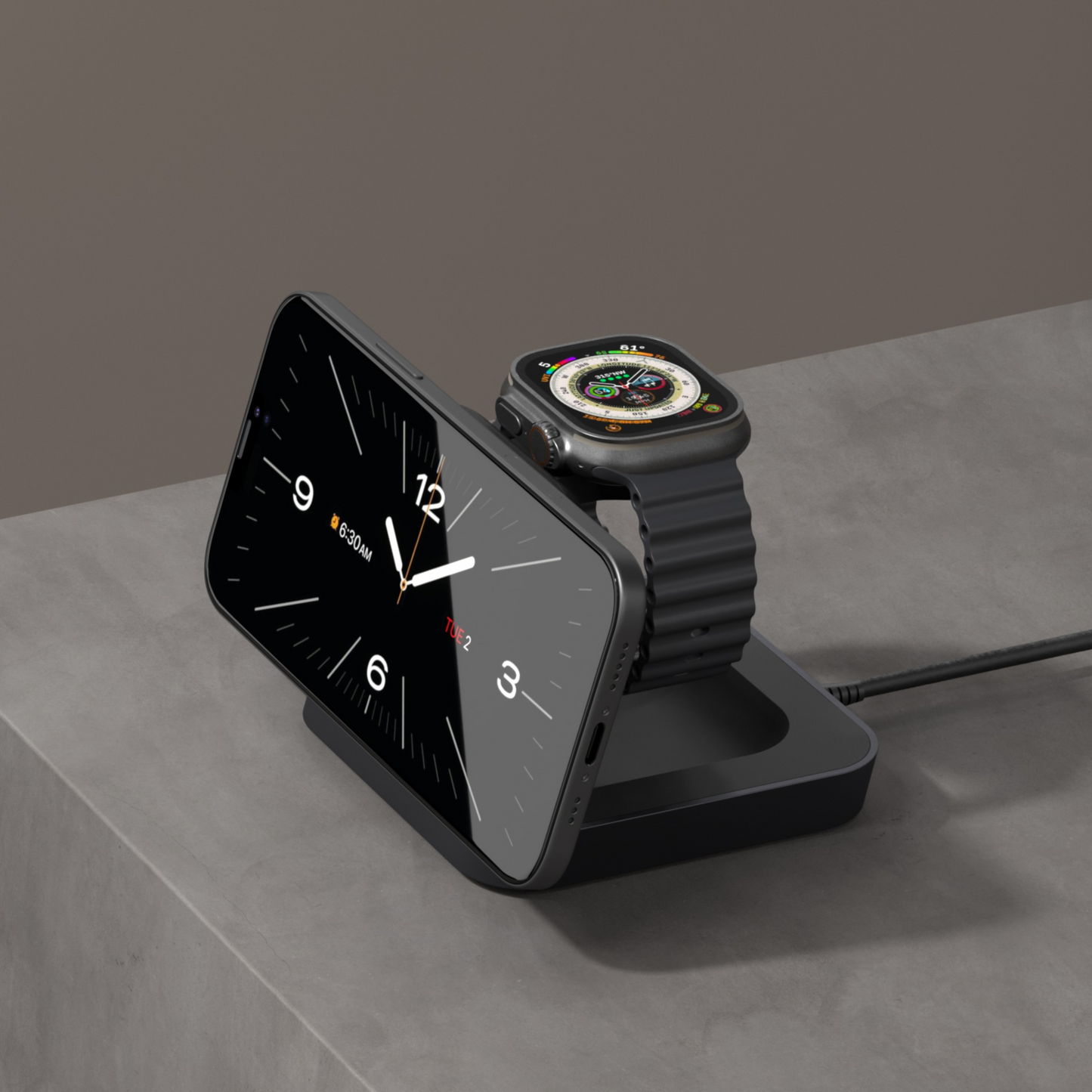 Zens Qi2 Magnetisk Nattbordslader Pro 2 - Svart