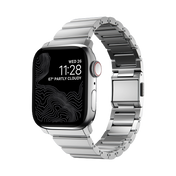 Nomad 42/41 mm Rustfritt stål reim V2 - Sølv