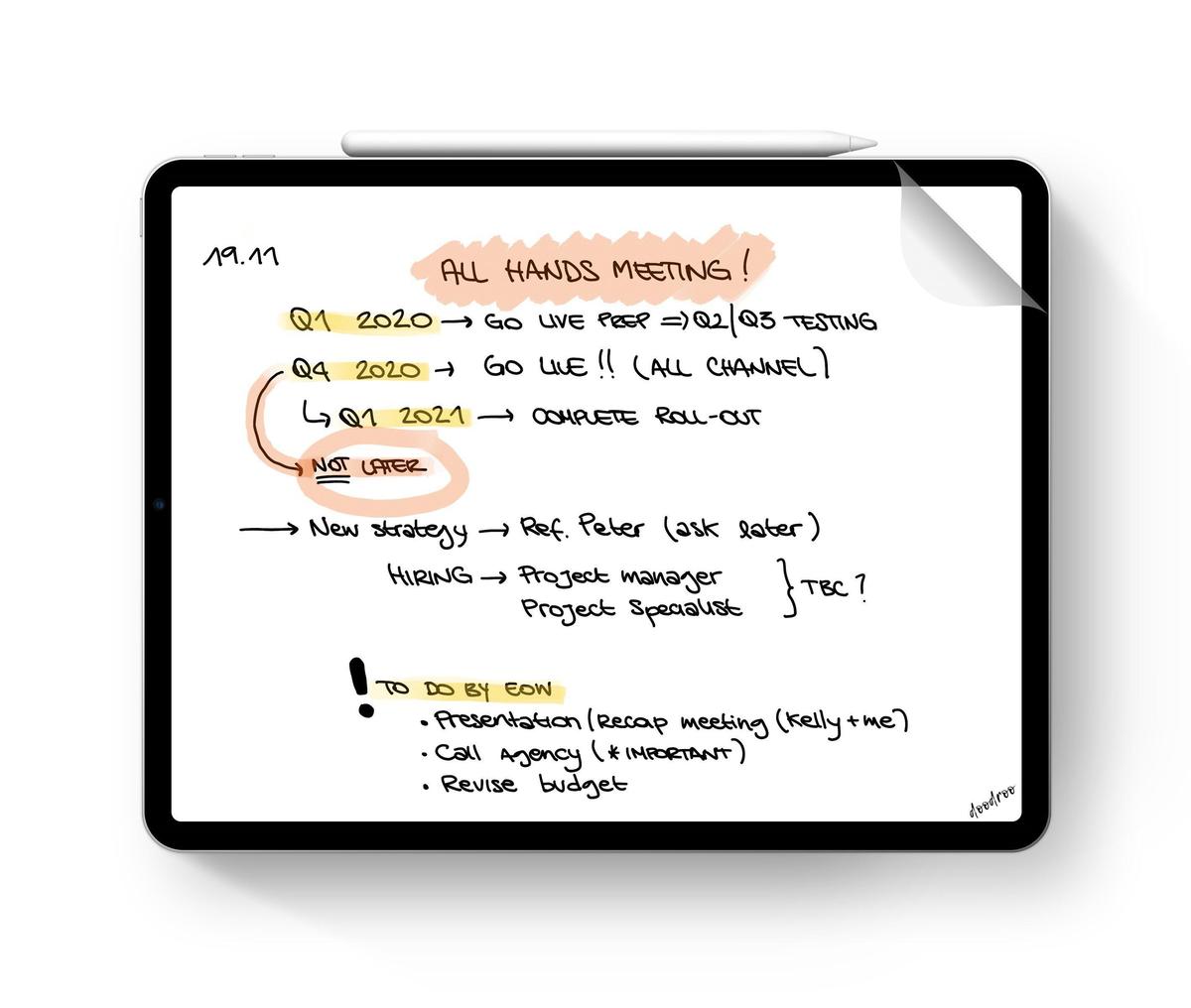 Doodroo skjermfilm for tegning til iPad mini 8,3" (6. gen)