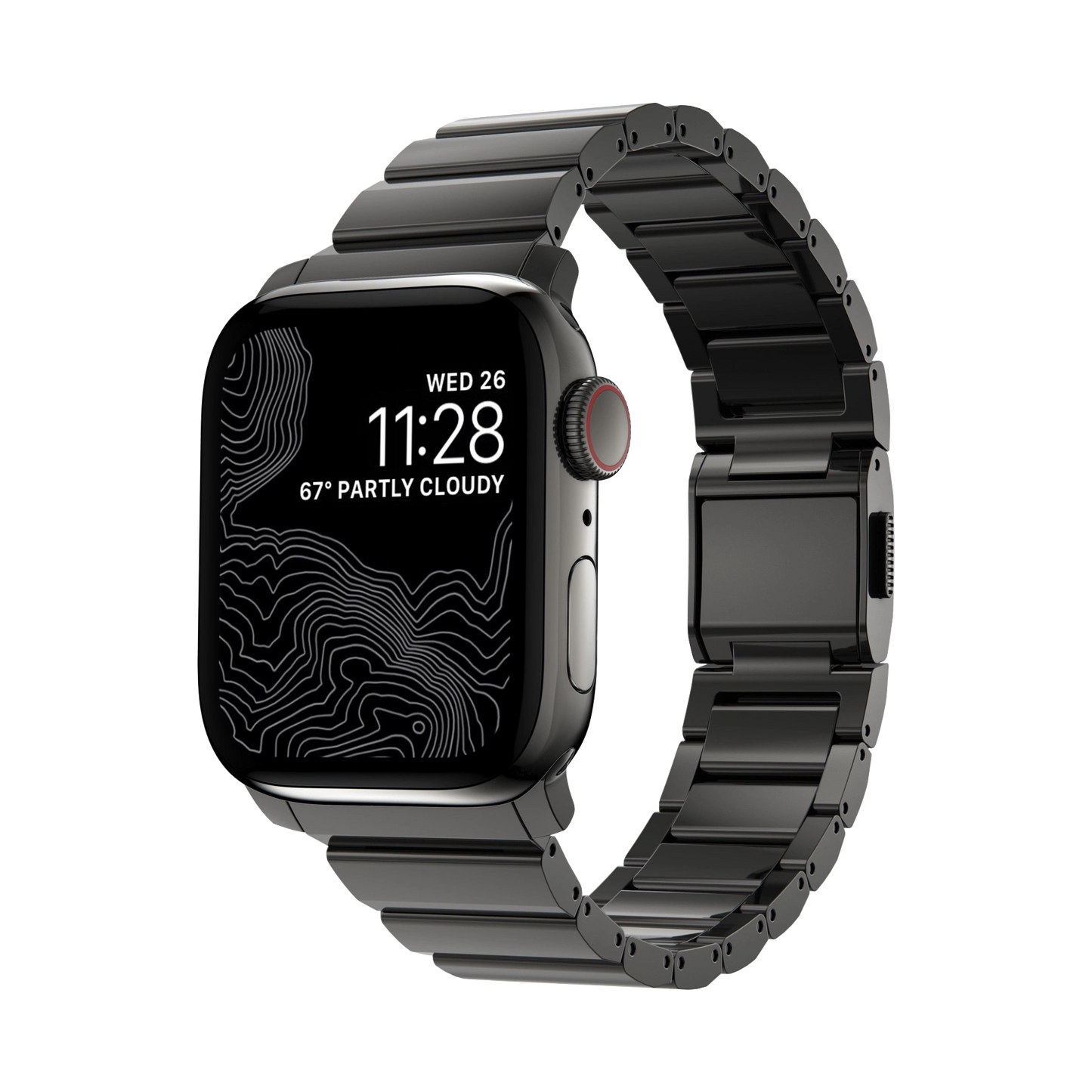 Nomad 42/41 mm Rustfritt stål reim V2 - Grafitt