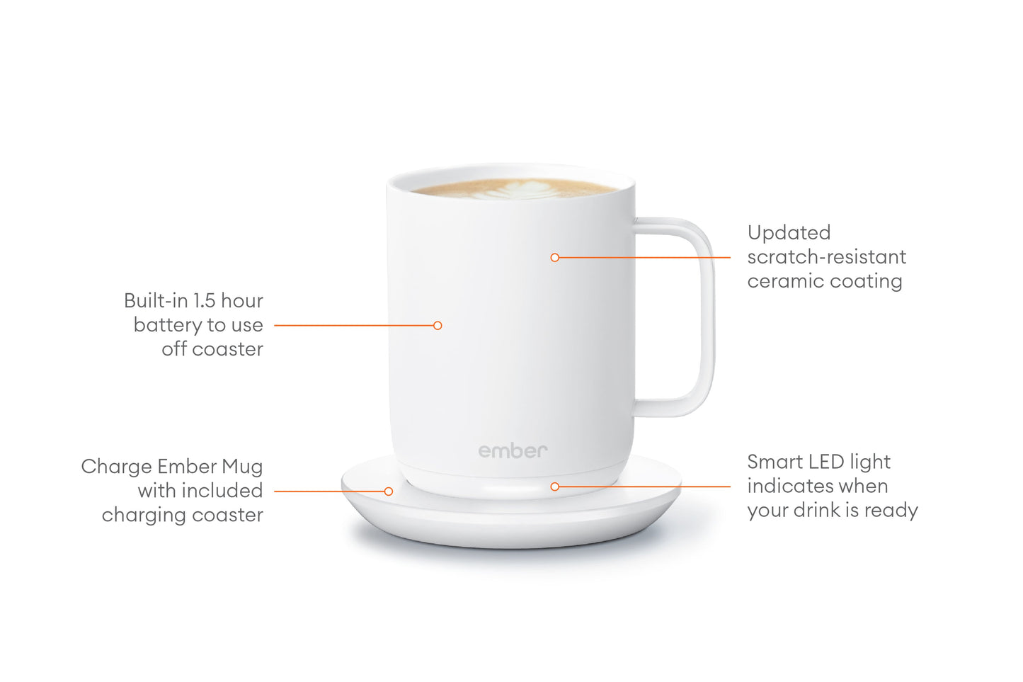 Ember Mug 2 termokrus 295 ml -  Hvit