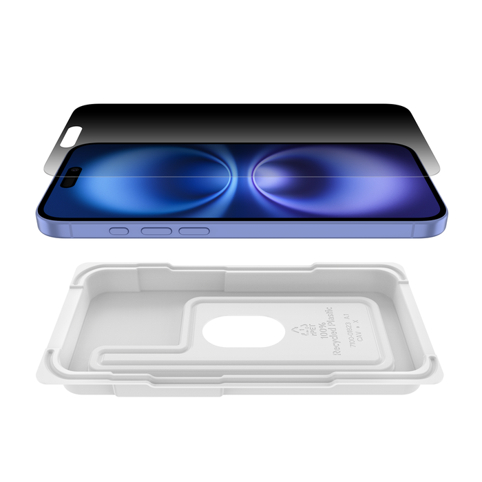 Belkin InvisiGlass Privacy Skjermbeskytter til iPhone 16+/15+/14 Pro Max