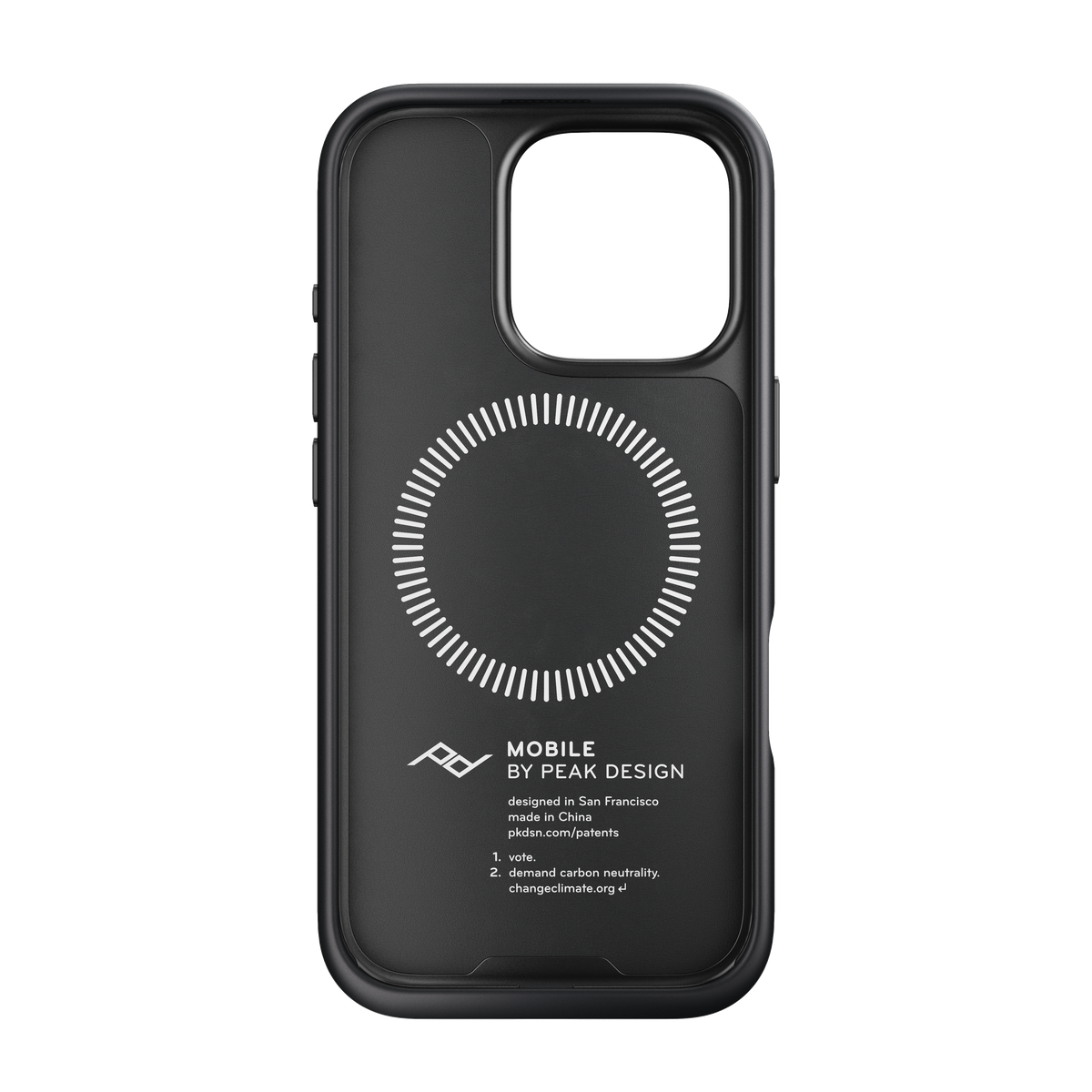 Peak Design Mobile Everyday Clarino MagSafe Deksel til iPhone 16 Pro - Svart