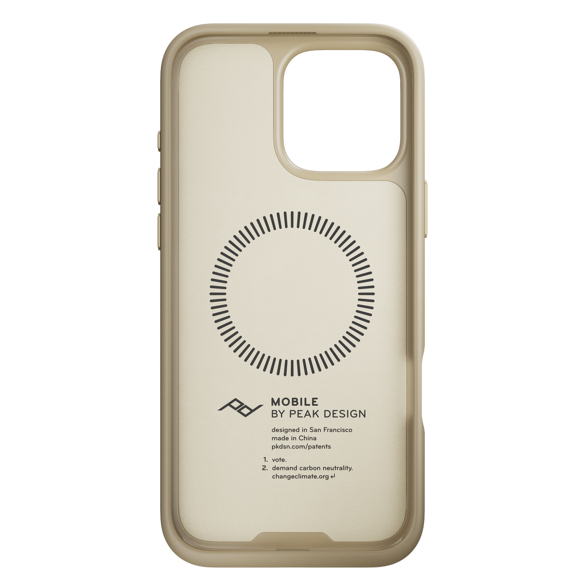Peak Design Mobile Everyday Clarino MagSafe Deksel til iPhone 16 Pro Max - Bone
