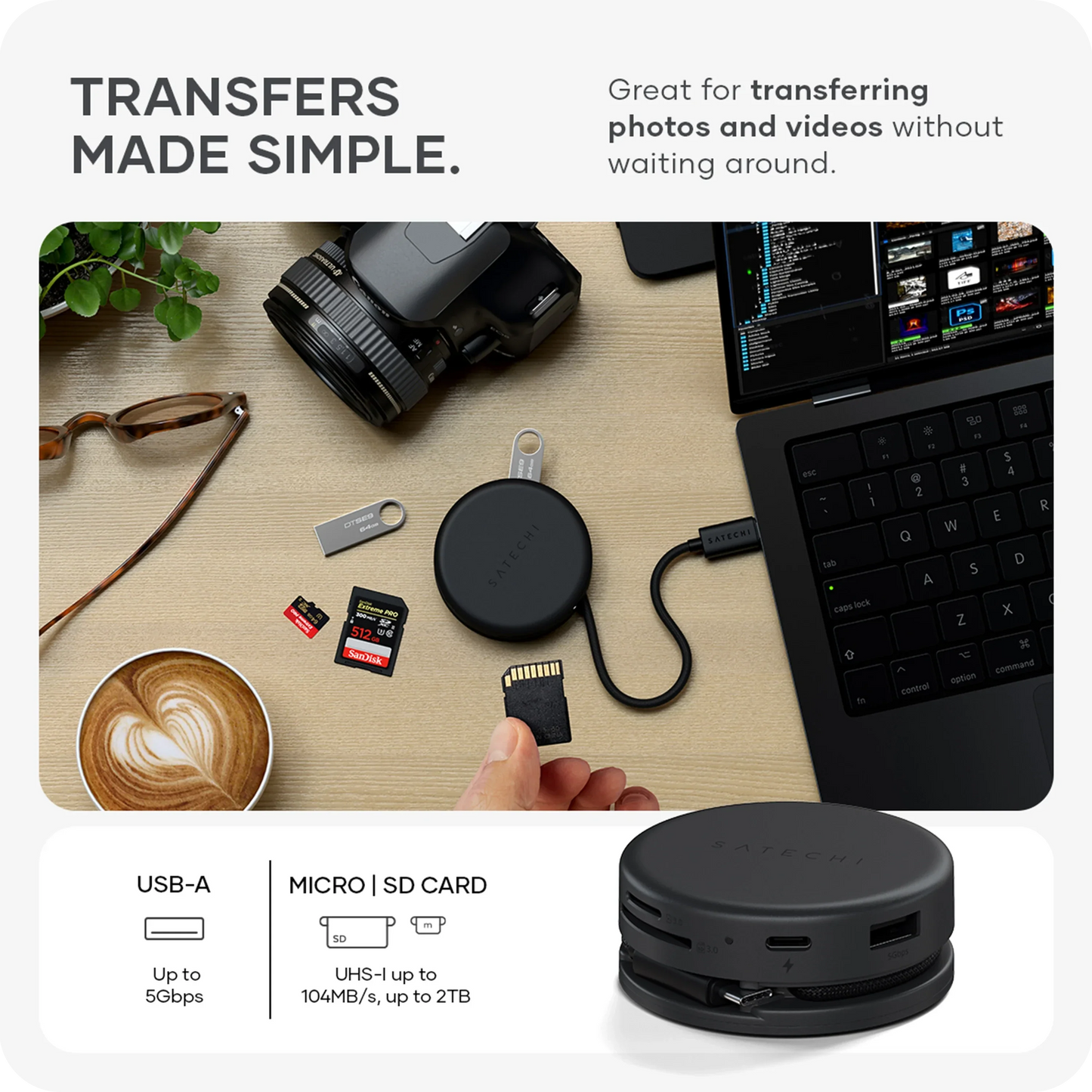 Satechi OnTheGo 7-i-1 Multiport Adapter