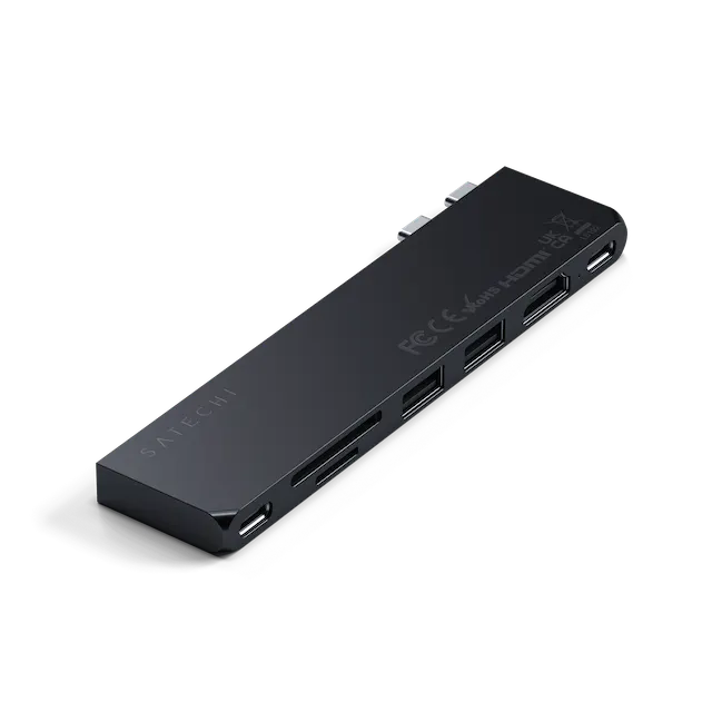 Satechi Pro Hub Slim Multiadapter - Midnatt