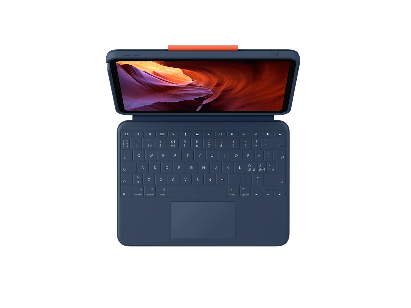 Logitech Rugged Combo 4 Touch Tastatur til iPad A16 / (10. gen.) - Blå