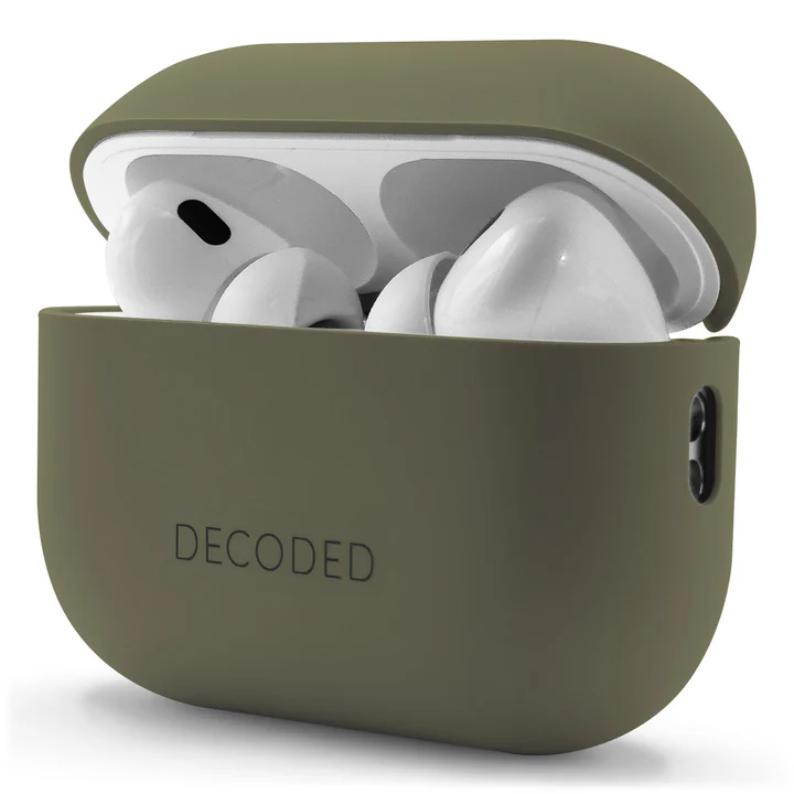 Decoded AirCase Silikondeksel til AirPods Pro (1. og 2. gen.) - Olive