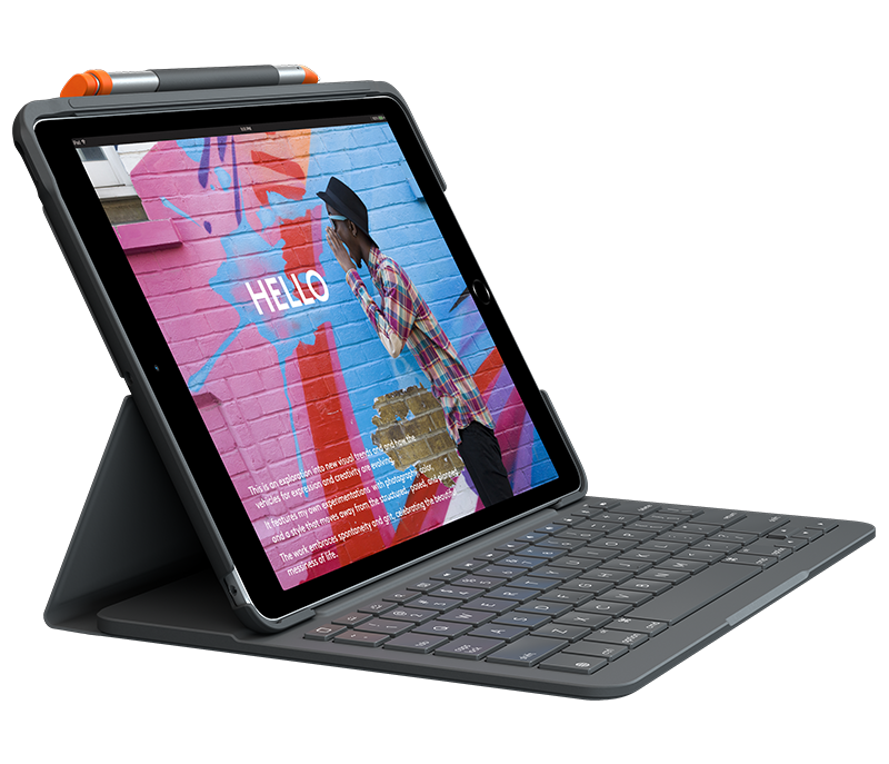 Logitech Slim Folio Tastatur til iPad 10,2"