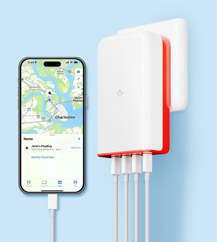Twelve South PlugBug USB-C Vegglader med Find My 120W