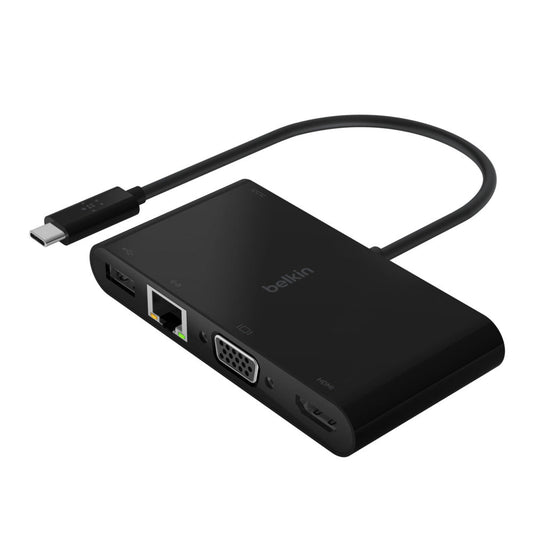 Belkin USB-C til Multimedia adapter med lading